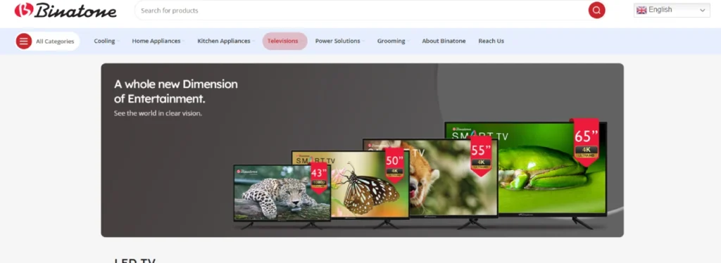 Binatone Website