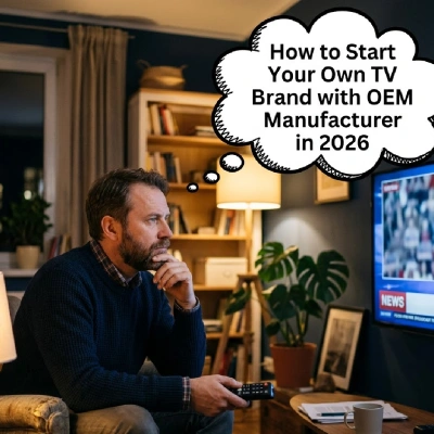 Featured Image of article "How to Start Your Own TV Brand with OEM Manufacturer in 2026"