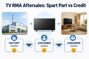 Featured Image of article TV RMA aftersales: spart part or credits.